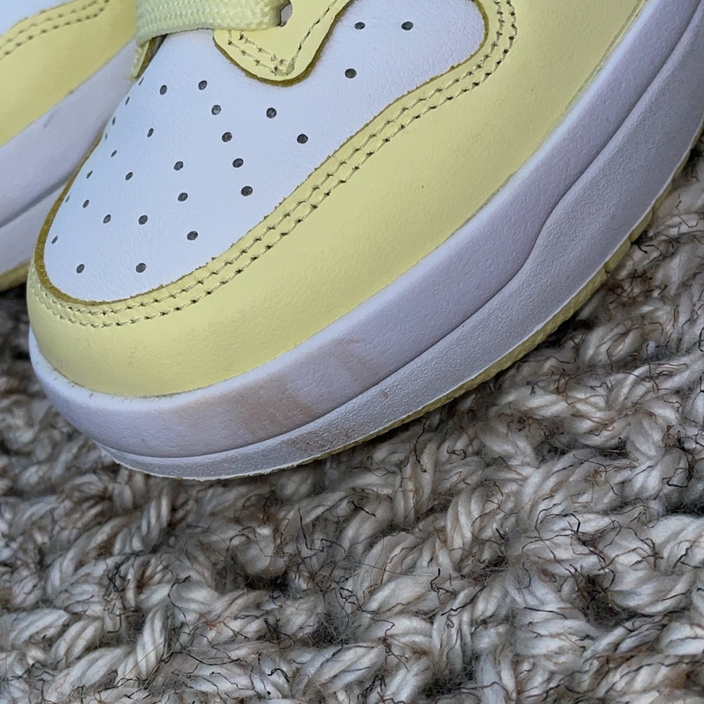 Nike Dunk High up rebel yellow sneakers shoes - Picture 10 of 11